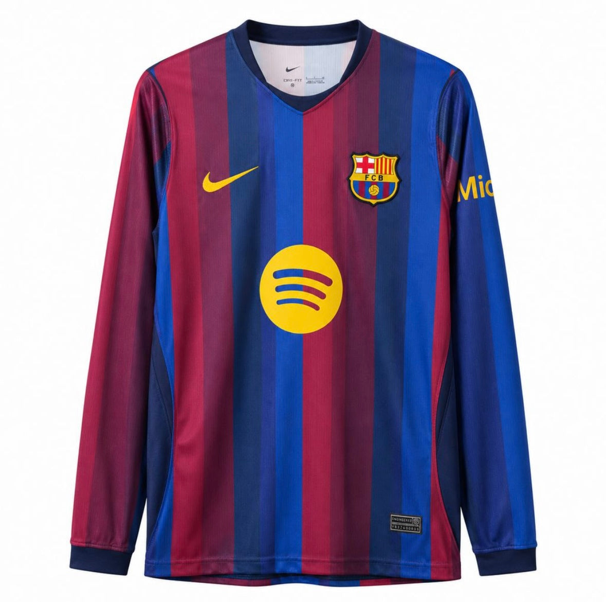 Maillot Barcelone Domicile Manches Longues 26-27