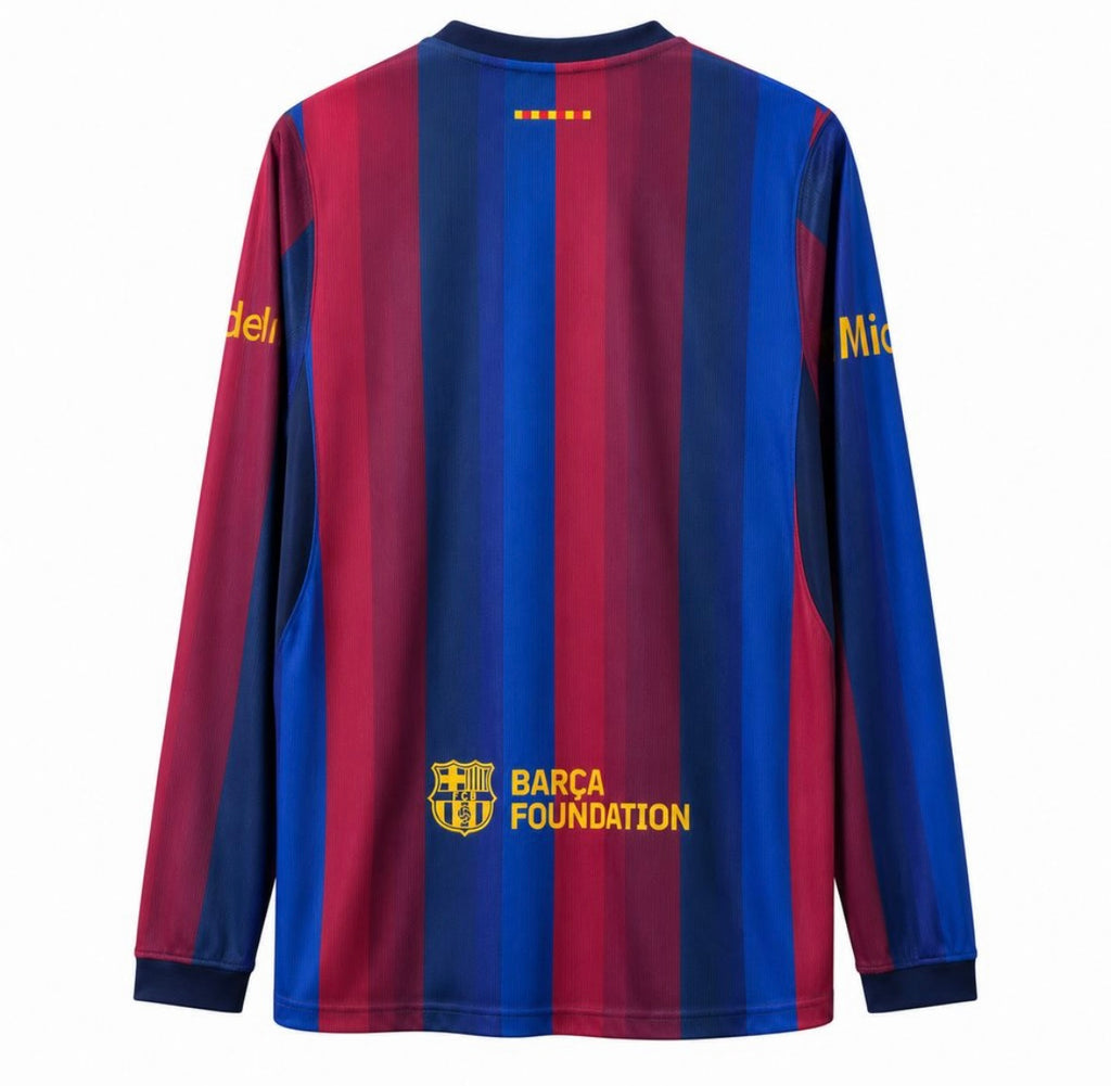 Maillot Barcelone Domicile Manches Longues 26-27