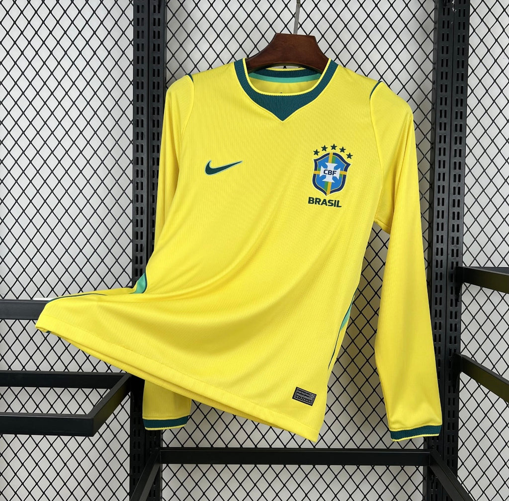 Maillot Brésil Domicile 25-26 Manches Longues
